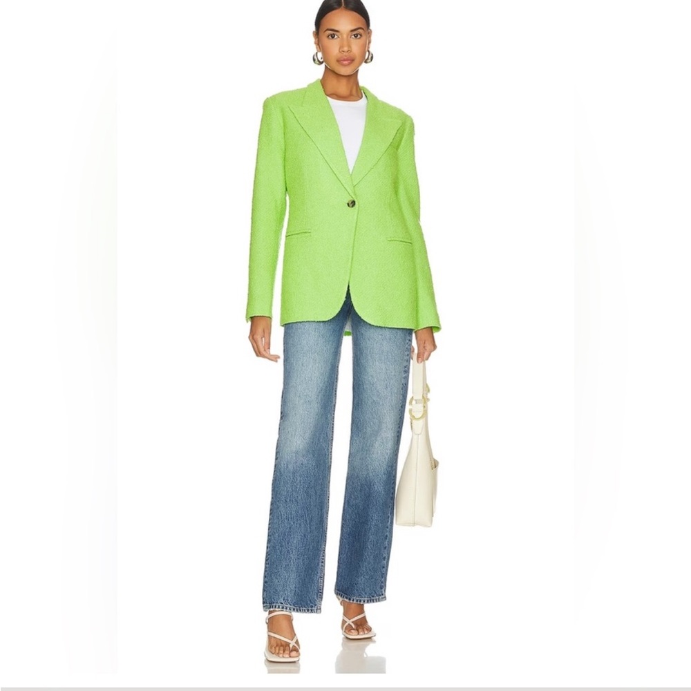 Smythe 90s lime tweed blazer green XS - Picture 14 of 14